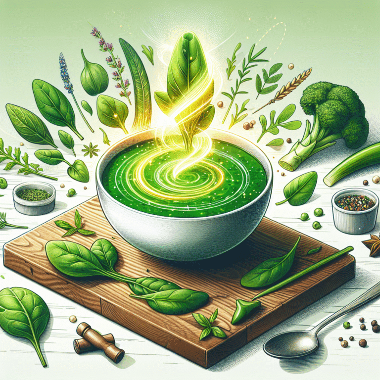 energize-se com sopa detox vegana de espinafre