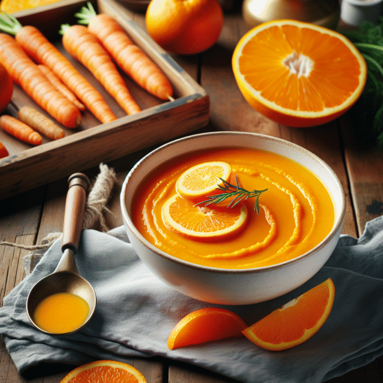 sopa detox de cenoura com laranja: sabor e saúde em cada colherada