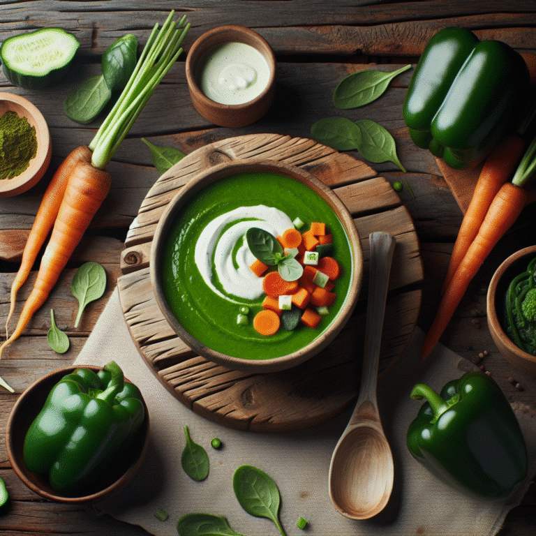 sopa verde detox fácil e rápida: passo a passo