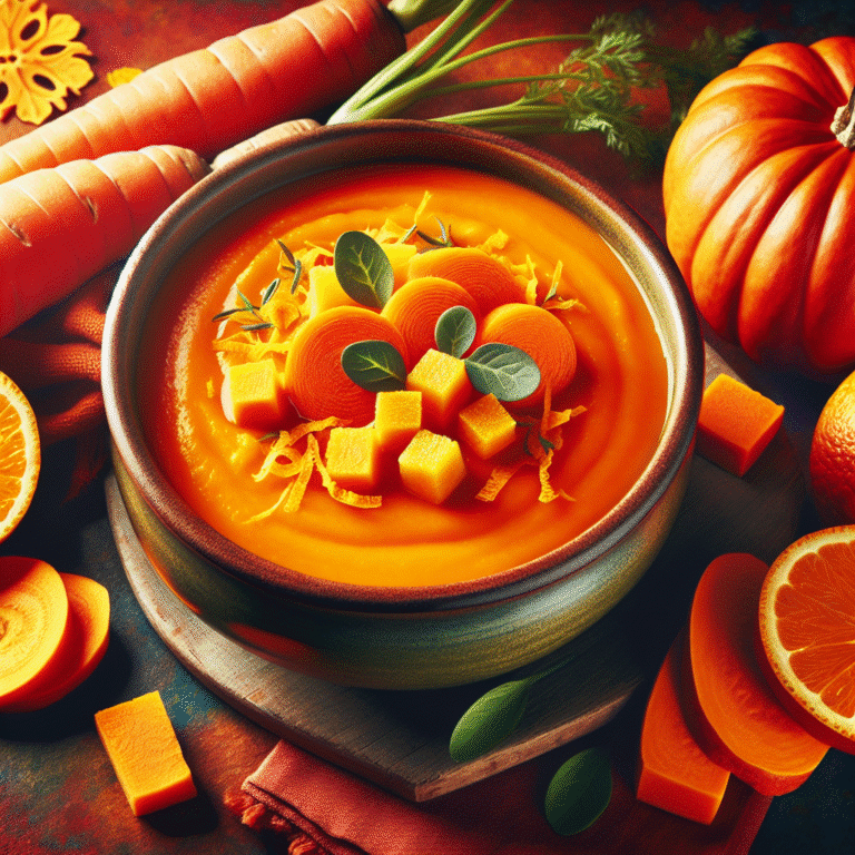 sopa detox de cenoura com laranja e abóbora: a mistura ideal