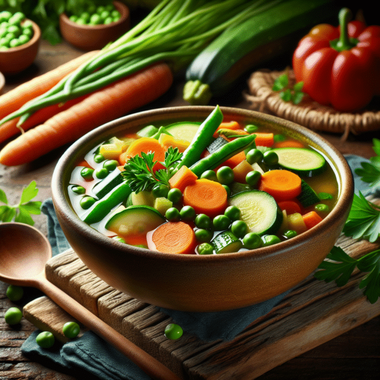 sopa de legumes rápida detox: sabor e saúde em um só prato