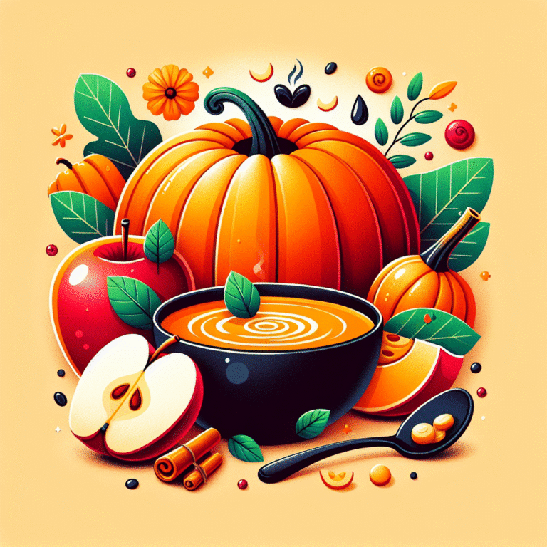 sopa detox de abóbora e maçã: a combinação perfeita para um impulso nutricional