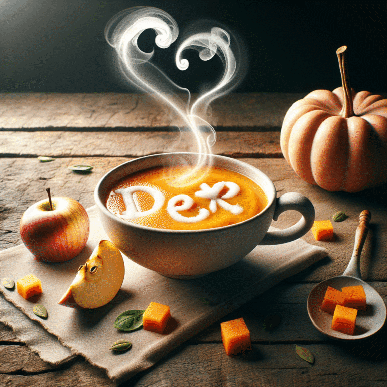 aprenda a fazer uma sopa doce detox de abóbora e maçã