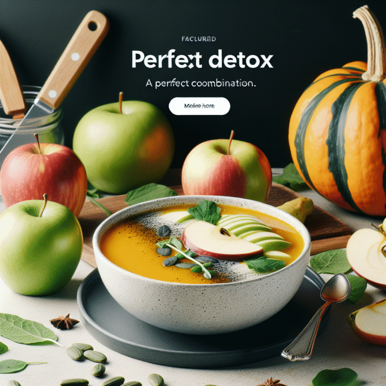 sopa detox de abóbora e maçã: uma combinação perfeita para desintoxicar