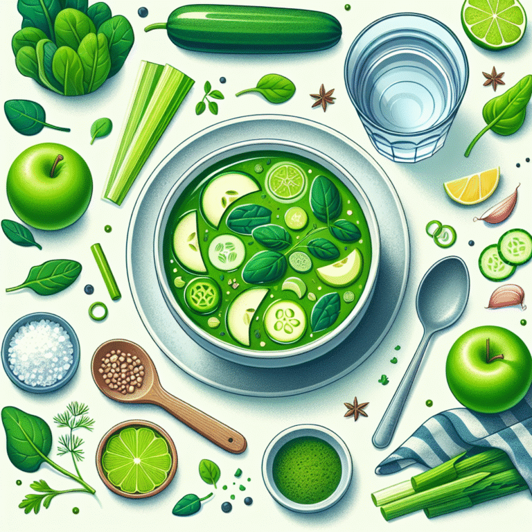 sopa verde detox para perder barriga: diga adeus ao inchaço