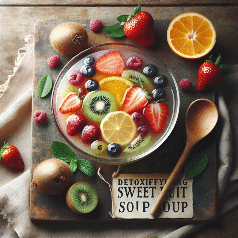 receitas irresistíveis de sopa doce detox de frutas para desintoxicar
