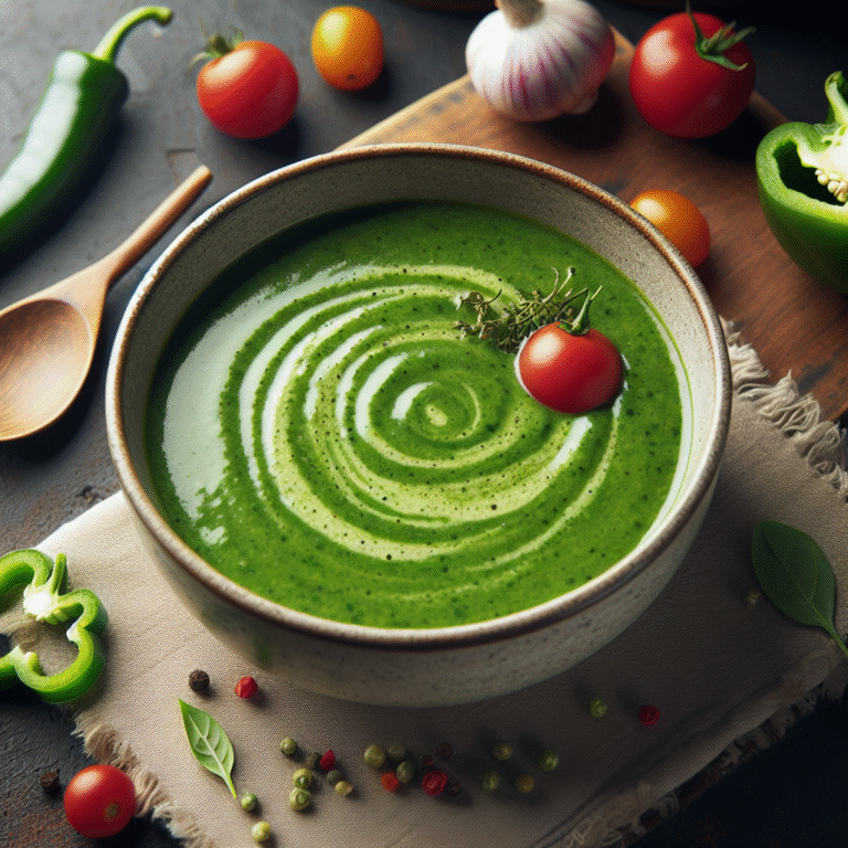 sopa verde cremosa detox: conforto e saúde em uma tigela
