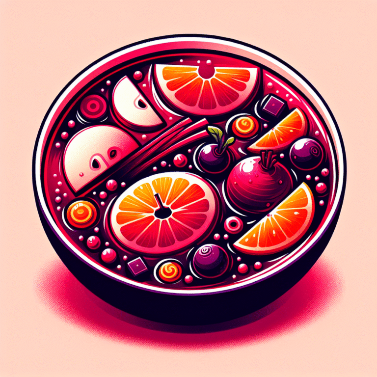 descubra a magia da sopa de beterraba com frutas