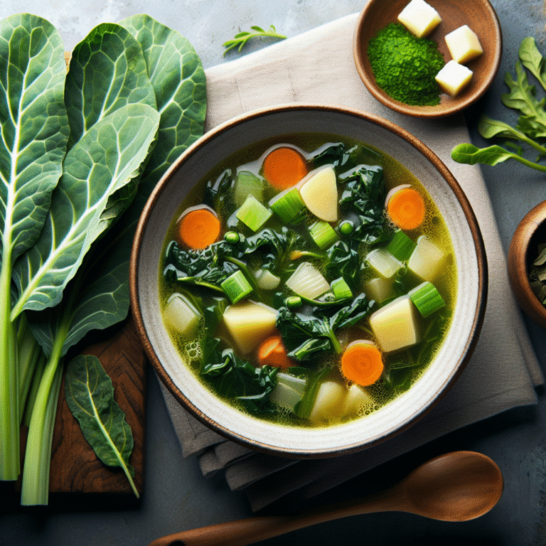 sopa de couve rápida detox