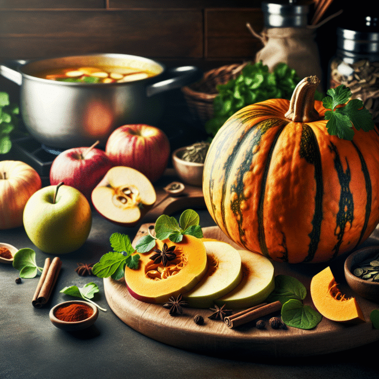 como preparar sopa detox de abóbora e maçã em minutos