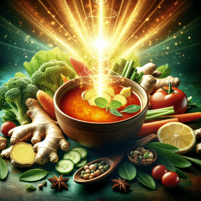 sopa detox energética de gengibre: a receita perfeita para dar energia