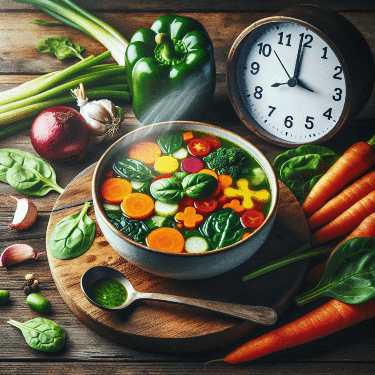 sopa detox rápida em 15 minutos