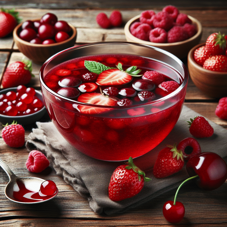 refrescante e nutritiva: sopa detox de frutas vermelhas