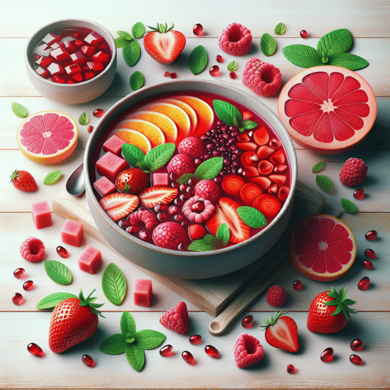 sopa detox de frutas vermelhas: um frescor para desintoxicar