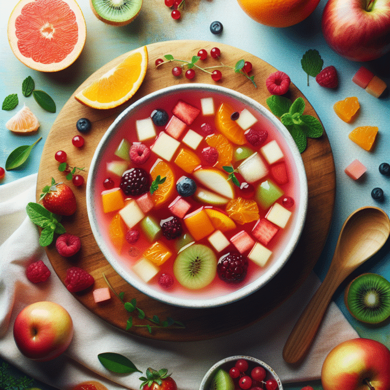 sopa doce detox de frutas: um sabor único para desintoxicar