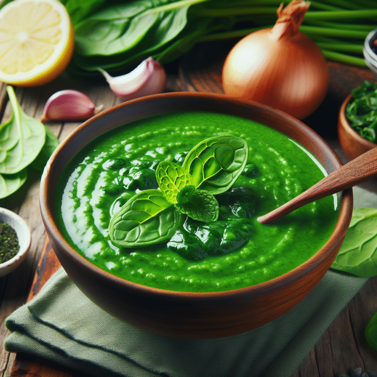 sopa detox verde com espinafre: uma receita poderosa