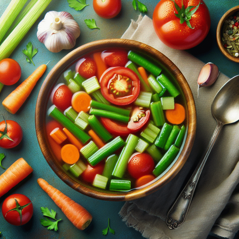 sopa rápida de legumes para emagrecer