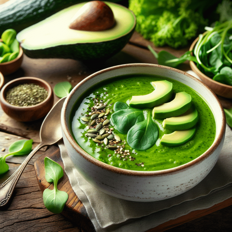 sopa verde para desintoxicar o corpo: rejuvenescendo por dentro