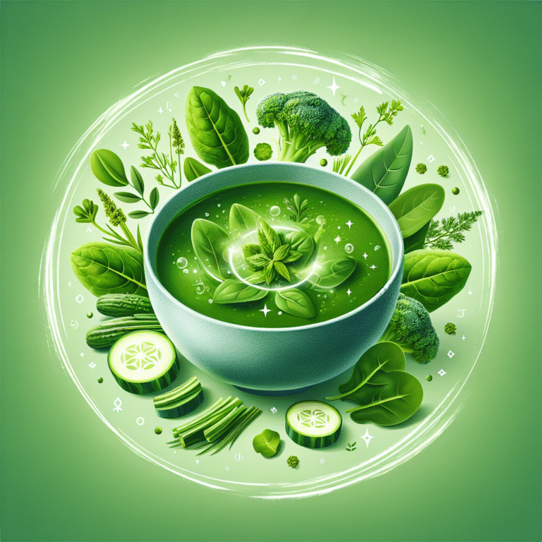 sopa detox de folhas verdes: purifique seu organismo